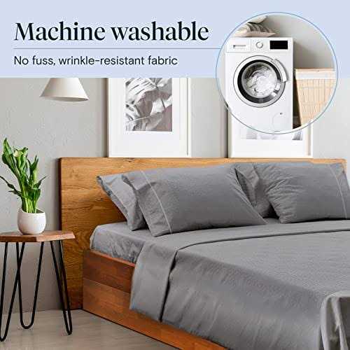 6 PC LuxClub Bamboo Sheet Set 18 inch Deep Pockets