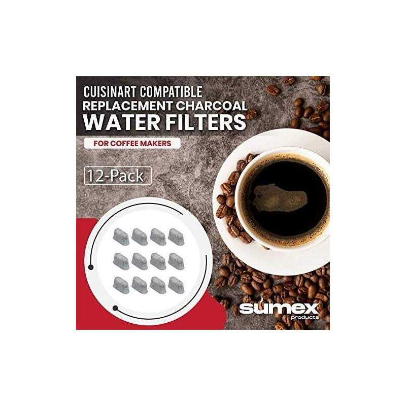 12-pack of Cuisinart Compatible Replacement Charcoal Water Filters for Coffee Makers