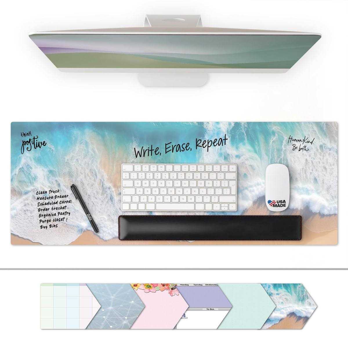 Large Dry-Erase Desk Mat Planner