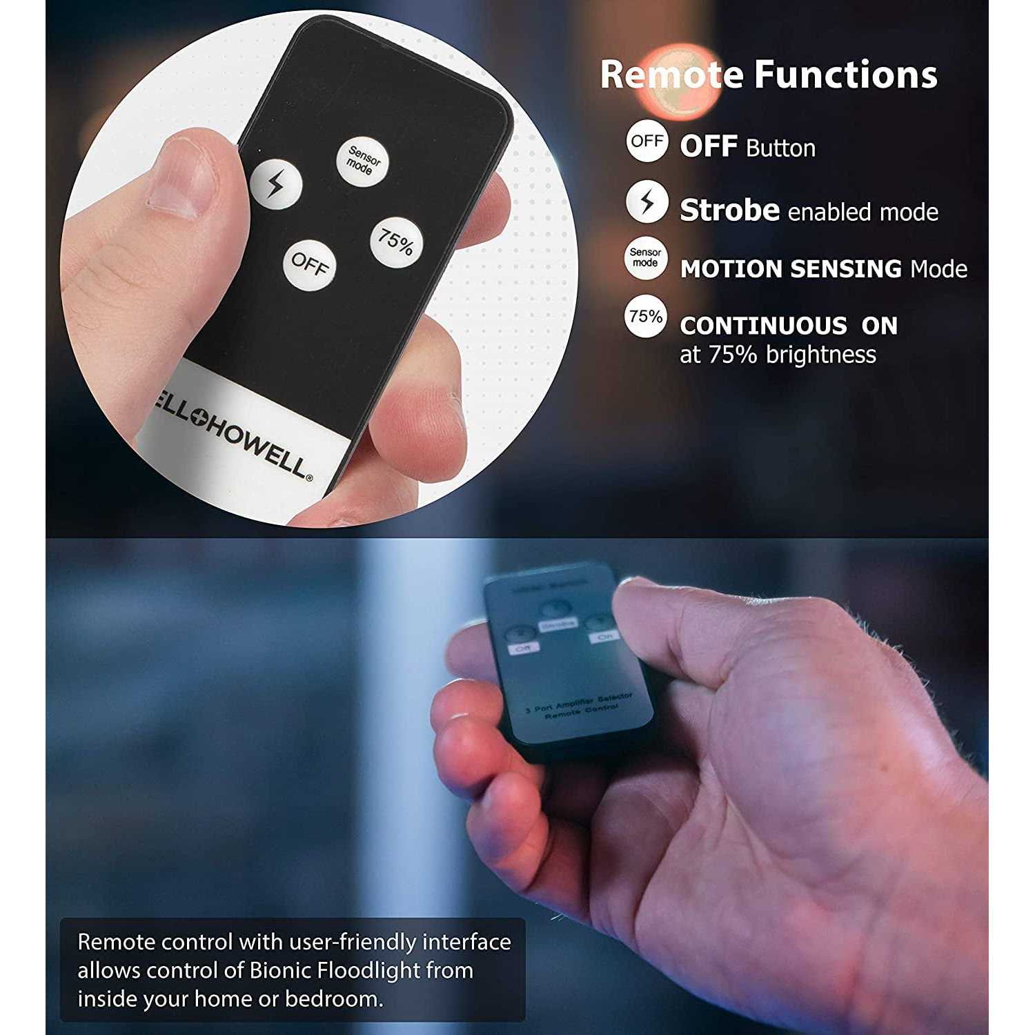 Bell + Howell Bionic Floodlight Solar-Powered