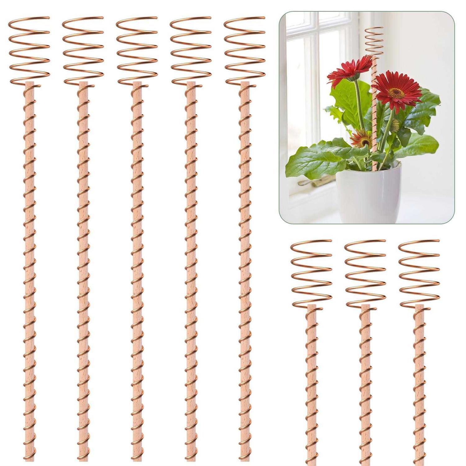 8 Pack 13.5 Electroculture Plant Stakes Long Copper Garden Stakes