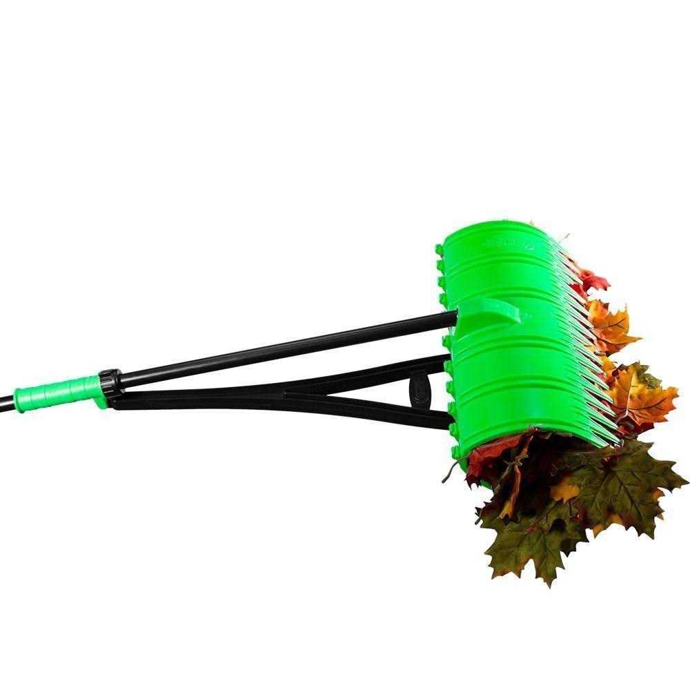 Amazing Rake 3-in-1 Green Ergonomic Pickup Yard Tool
