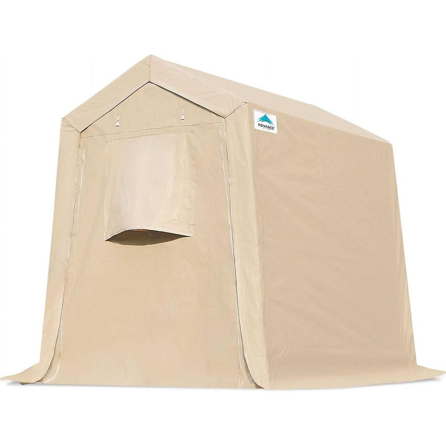 Advance Outdoor Carport Outdoor Storage Shelter Shed with 2 Detachable Roll-up Doors & 2 Vents