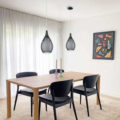 AllModern Lotus 1-Light Single Teardrop Pendant Finish