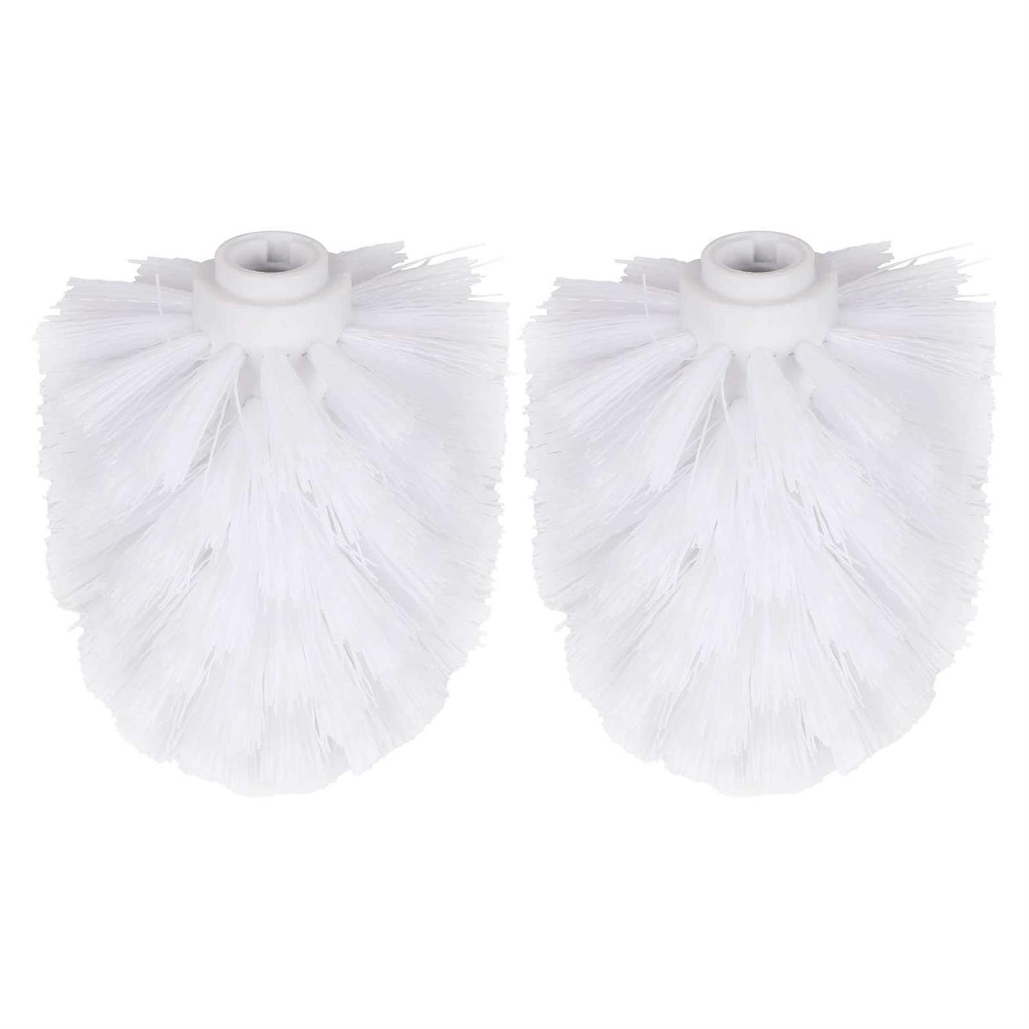 2pcs Toilet Brush Replacement Head Cleaning Tool Suitable For Brush Rods With A Diameter Of 12mm