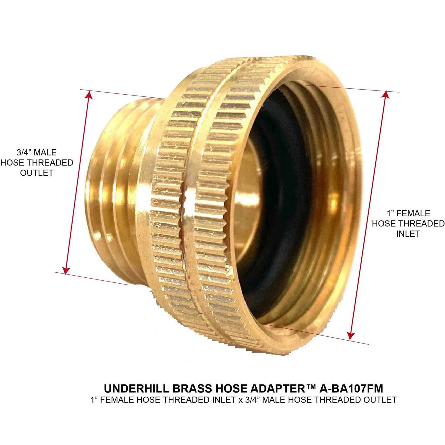 Underhill A-BA107FM Brass Hose Adapter