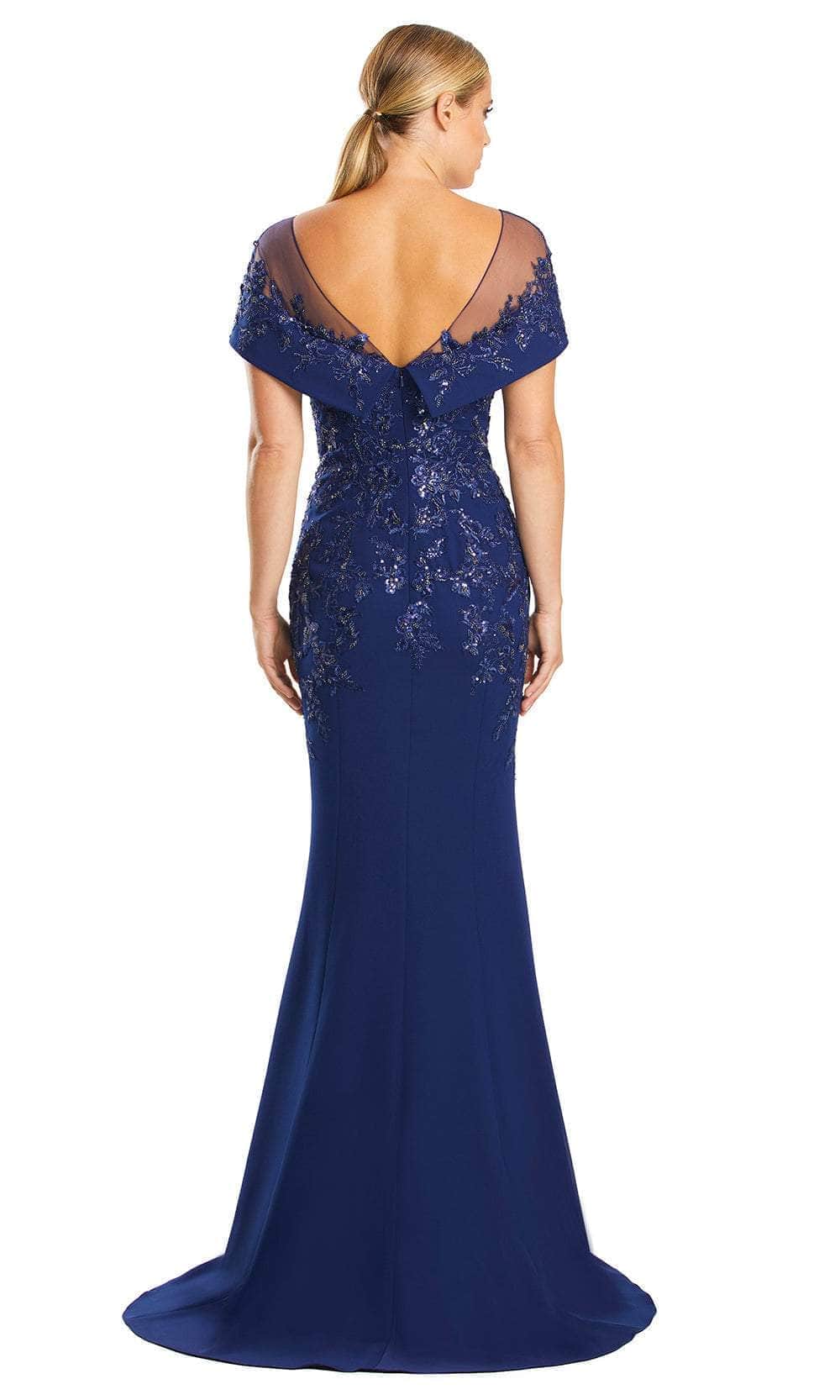 Illusion Embroidered Mother of the Bride Dress