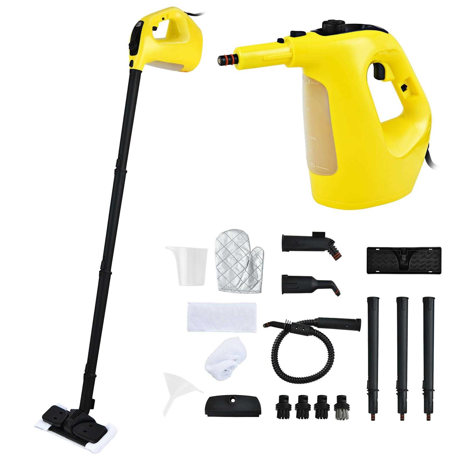 1400W Multipurpose Pressurized Steam Cleaner Mop W/17 Pieces Accessories