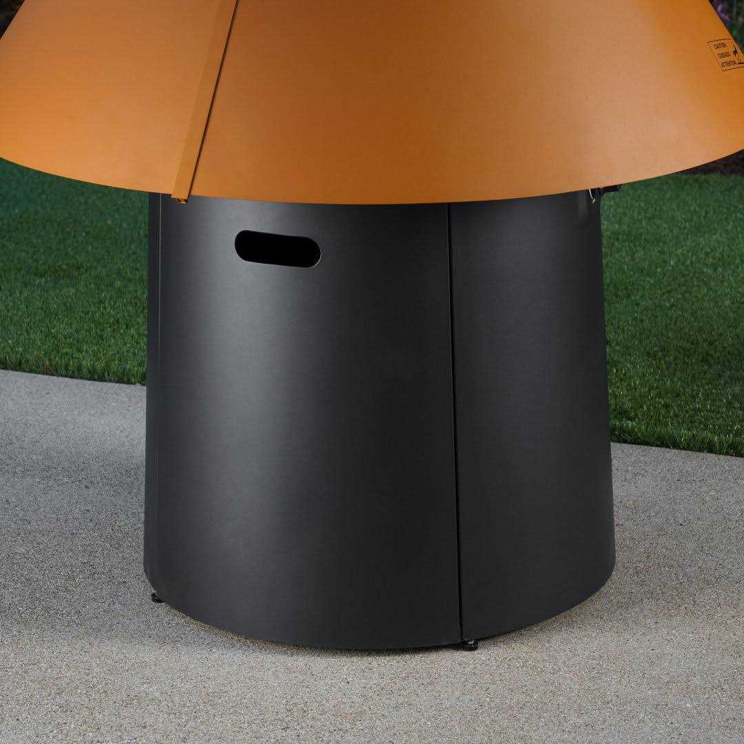 Wade Logan® 73.43&” H Aluminum Propane Outdoor Chiminea Finish