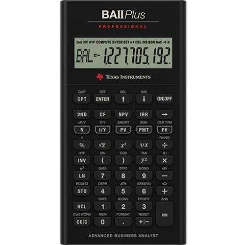 Texas Instruments BA II Plus Professional Financial Calculator