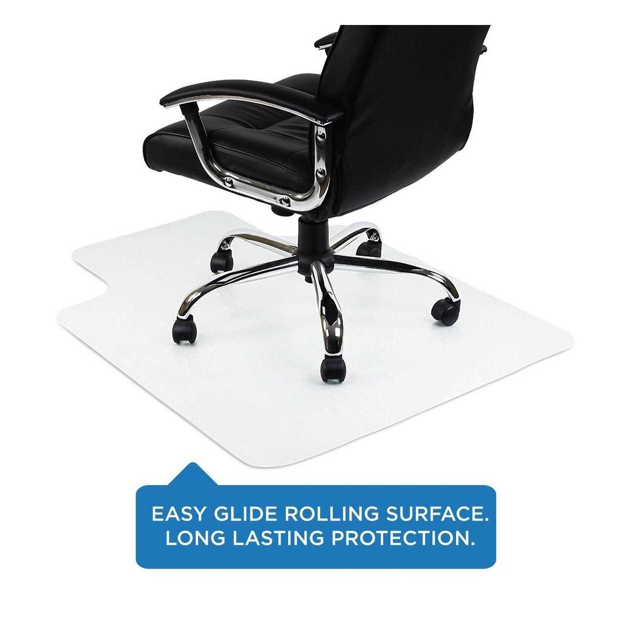 Mount-It! Clear Chair Mat Studded Office Chair Floor Protector
