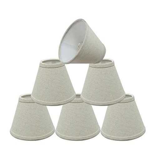 Aspen Creative Small Hardback Empire Shape Chandelier Clip-On Lamp Shade Set