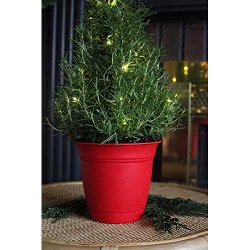 The HC Companies Eclipse Round Indoor/Outdoor Plastic Flower Pot Planter