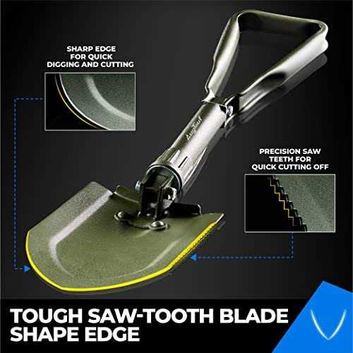 AugTouf Military Folding Camping Shovel