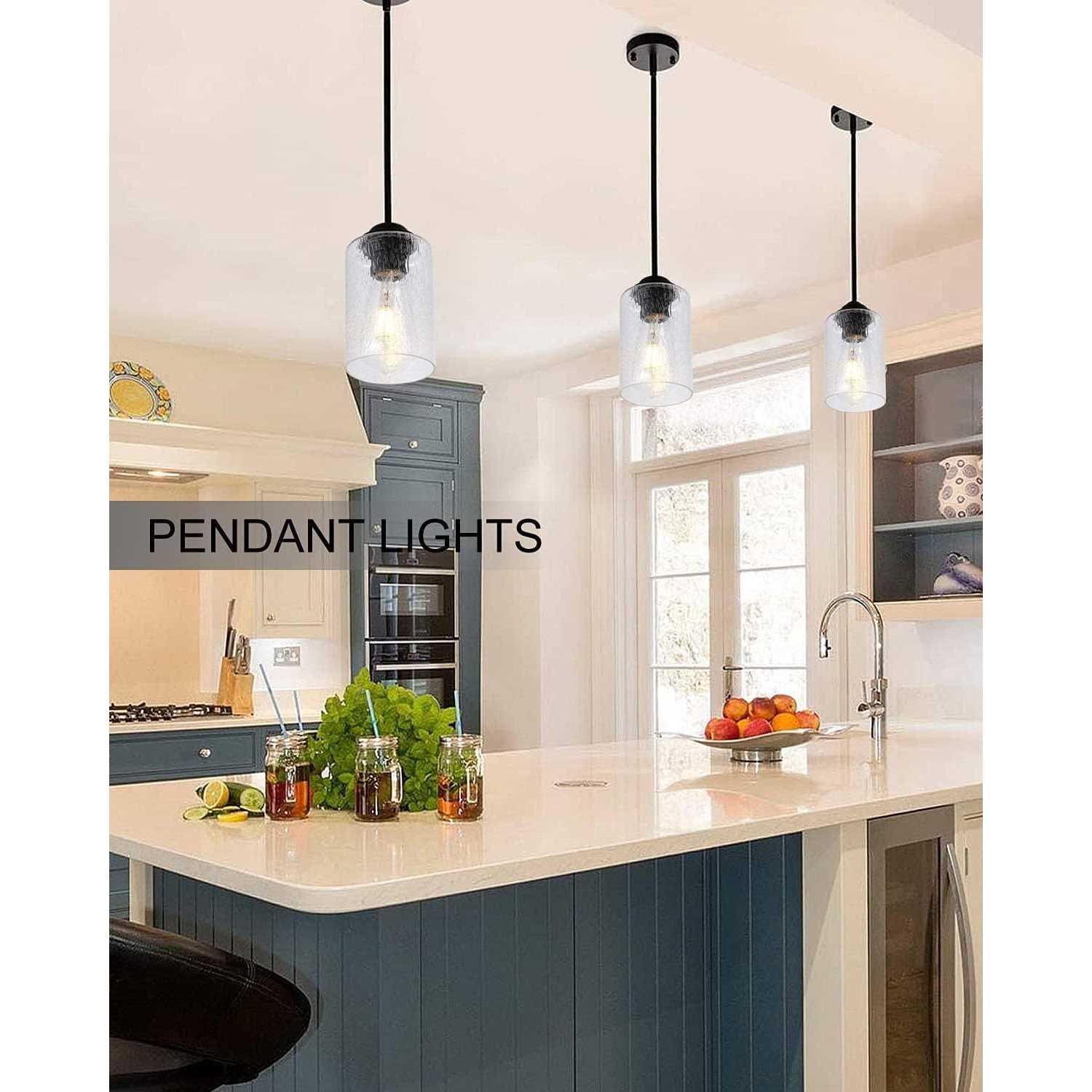 2 pack Clear Seed Glass Shade Replacement,5.7in high 3.9in Diameter