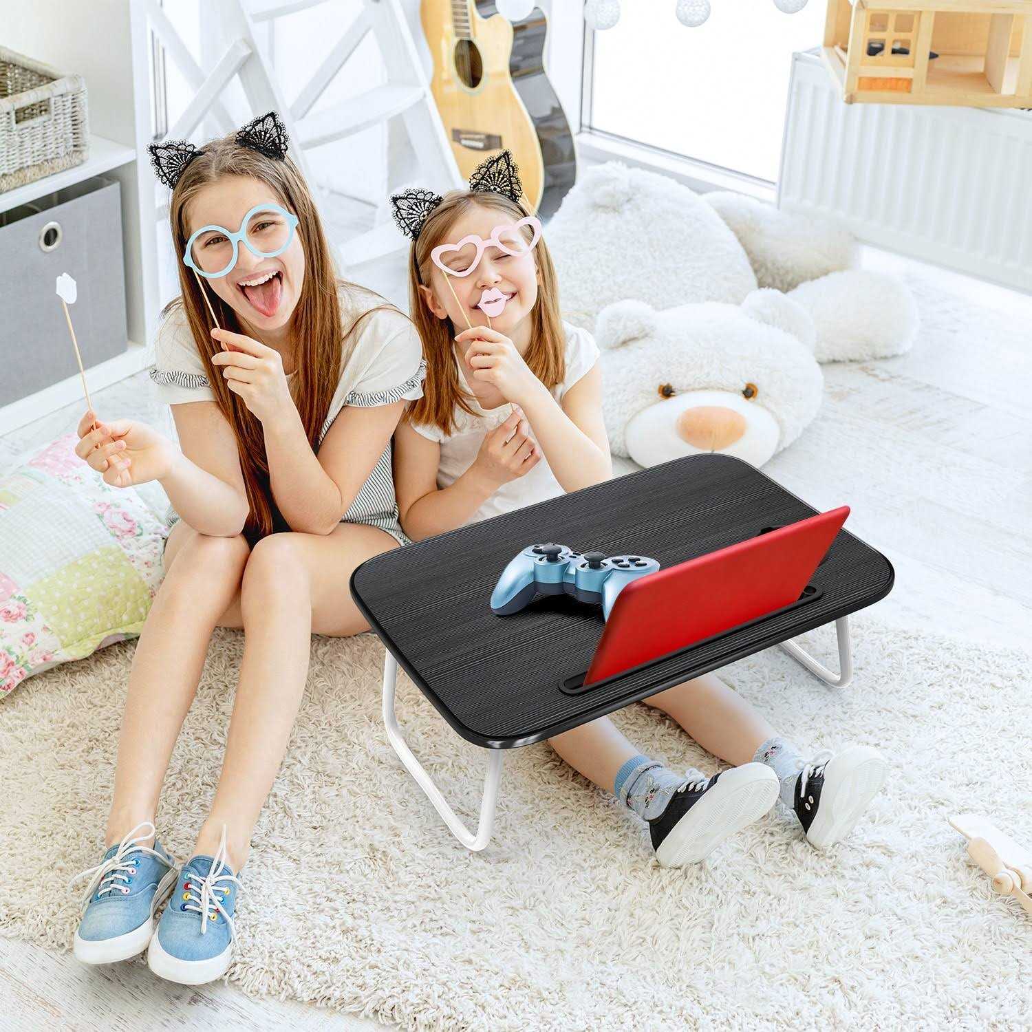 Nestl Adjustable Laptop Bed Tray Table Portable Lap Desk with Foldable Legs