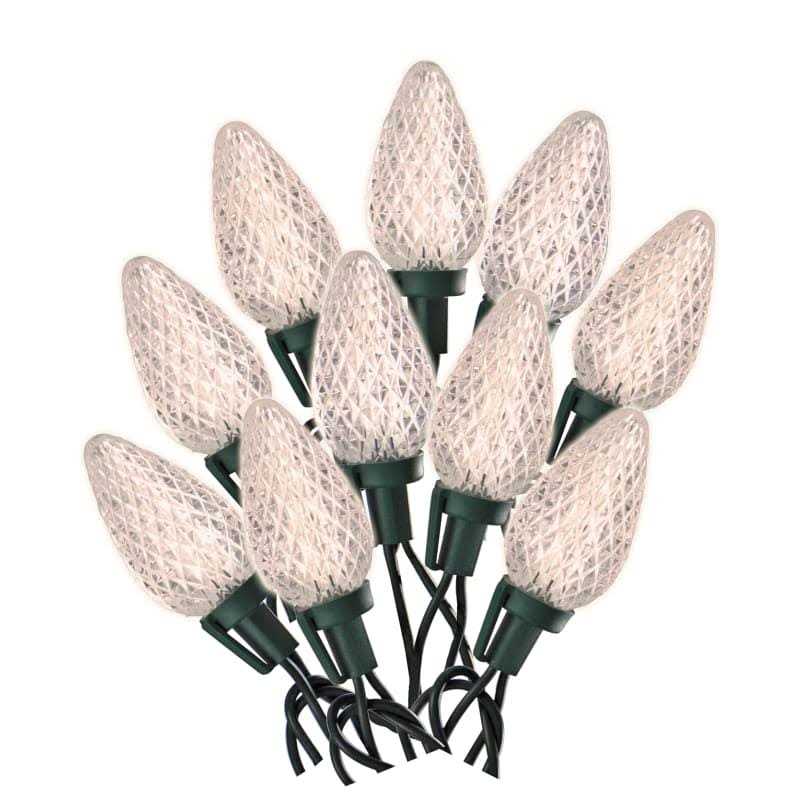 Sylvania 50 Lt C9 Faceted Warm White Set Led Lights