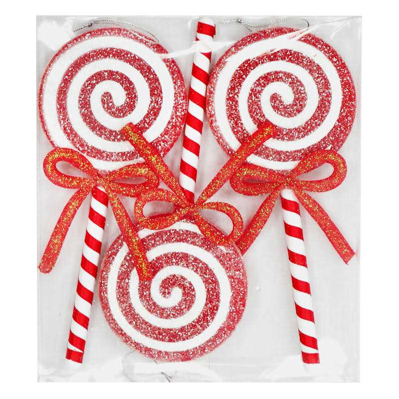 At Home Shatterproof Lollipop Ornaments