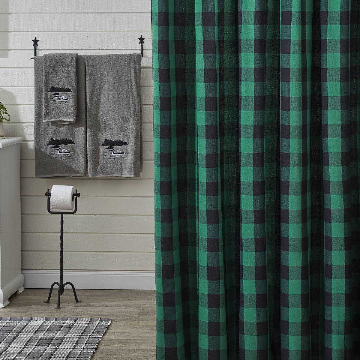 Park Designs Wicklow Check Shower Curtain