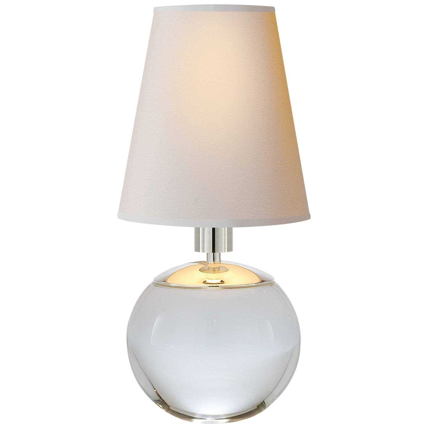 Visual Comfort Signature Tiny Terri Round Accent Lamp Linen