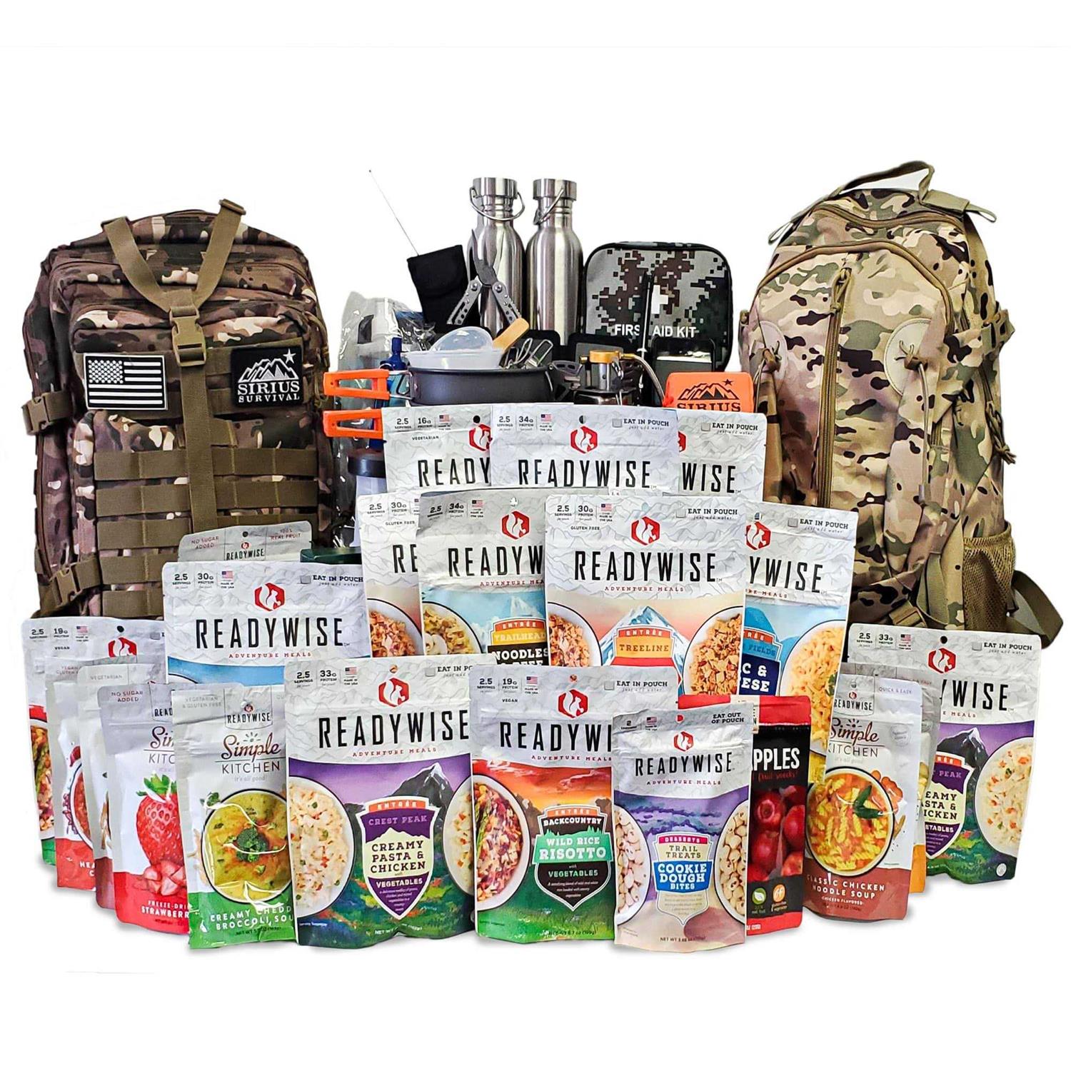 Family Comfort 72 Emergency Survival Kit/Backpack 72 Hour Kit