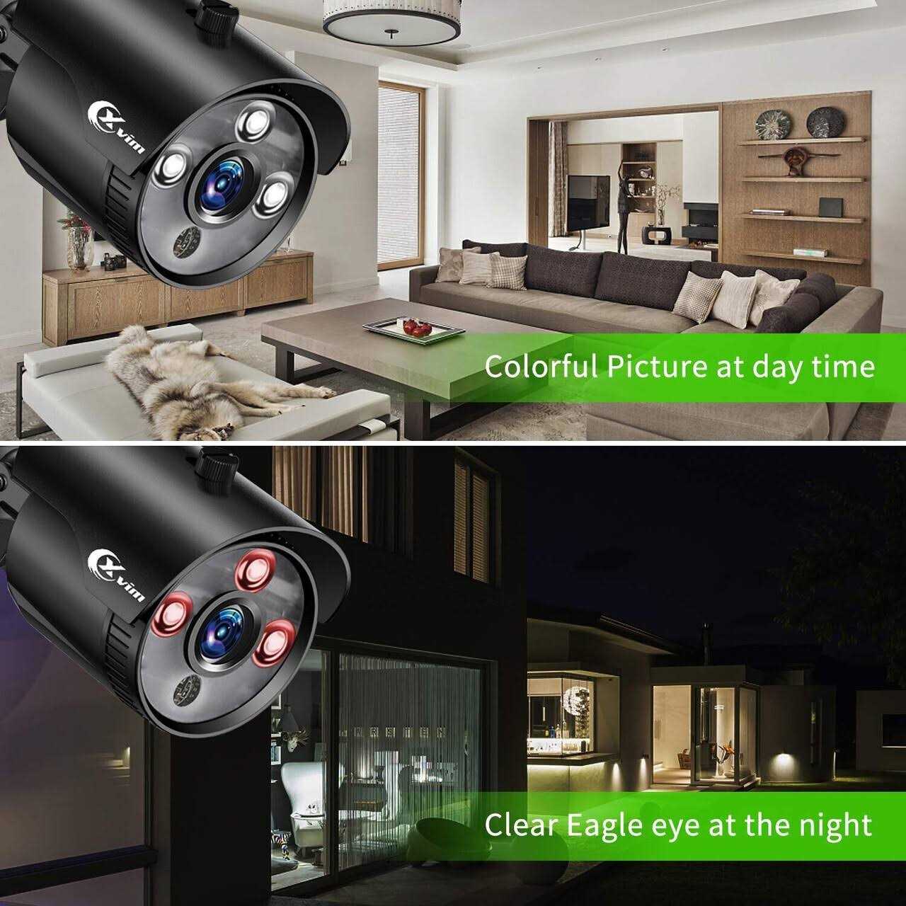 Xvim 8Ch 1080P Outdoor Night Vision Security