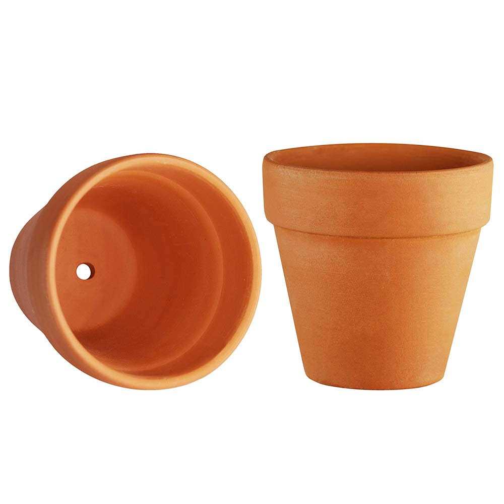 BESTTOYHOME 48 Pcs Small Mini Clay Pots 2&” Terracotta Pot Clay Ceramic Pottery Planter Cactus Flower Pots Succulent Nursery
