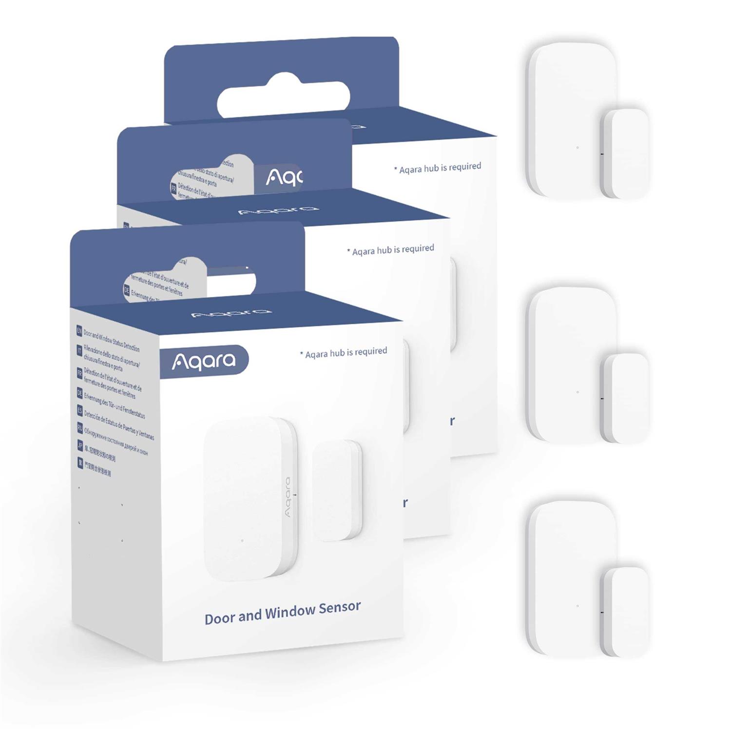 AQARA Door and Window Sensor Kit 3 Pack Requires AQARA HUB
