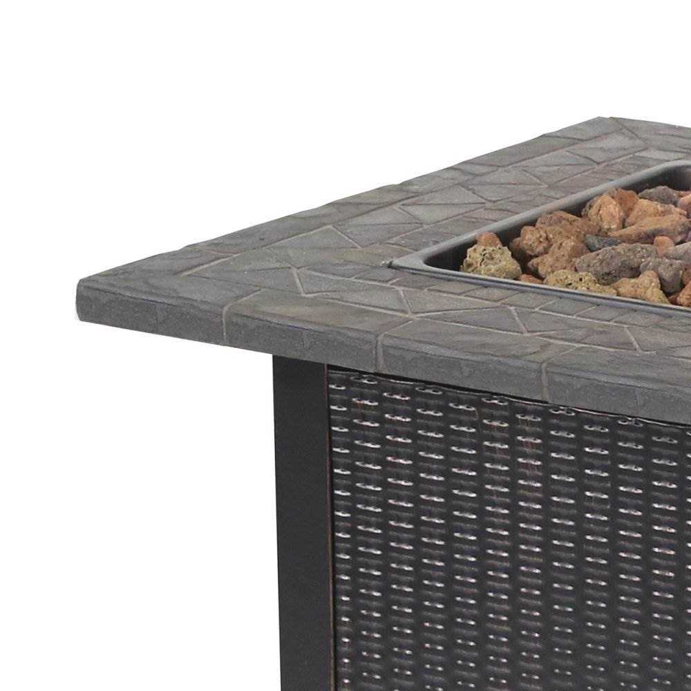 Endless Summer LP Gas Outdoor Fire Pit with Resin Mantel