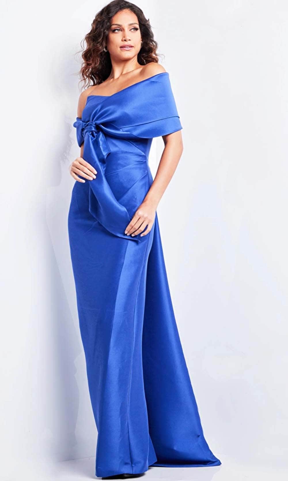 Bow Accented Evening Dress