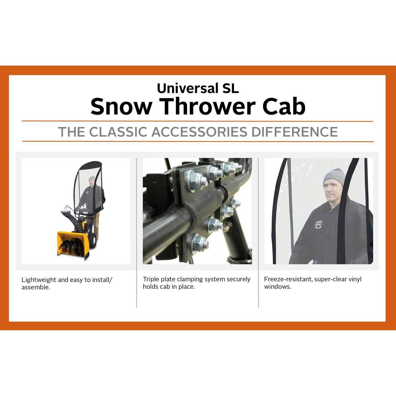Classic Accessories Universal Snow Thrower Cab 52-086-010401-00