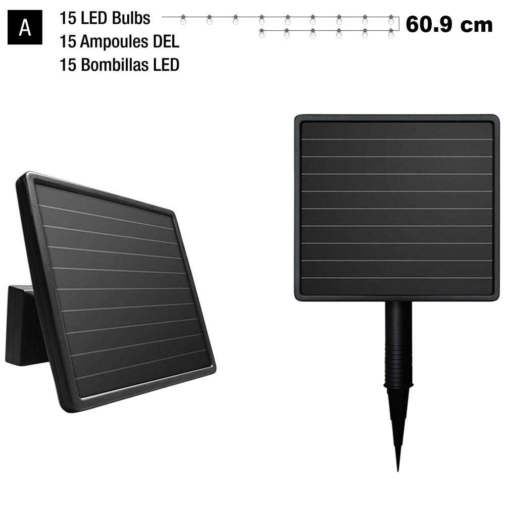 Sunforce Solar LED String Lights with Remote Control