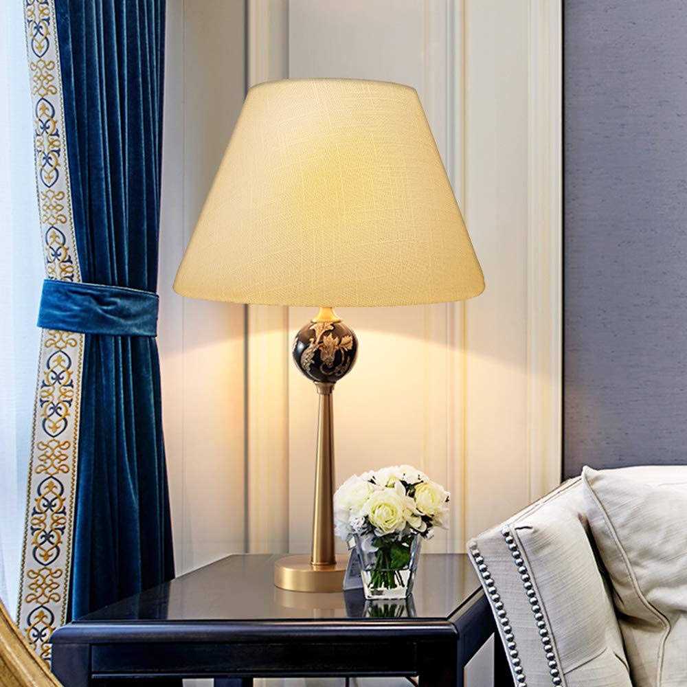 ALUCSET Medium Lamp Shade, Barrel Fabric Lampshade for Table Lamp and Floor Light