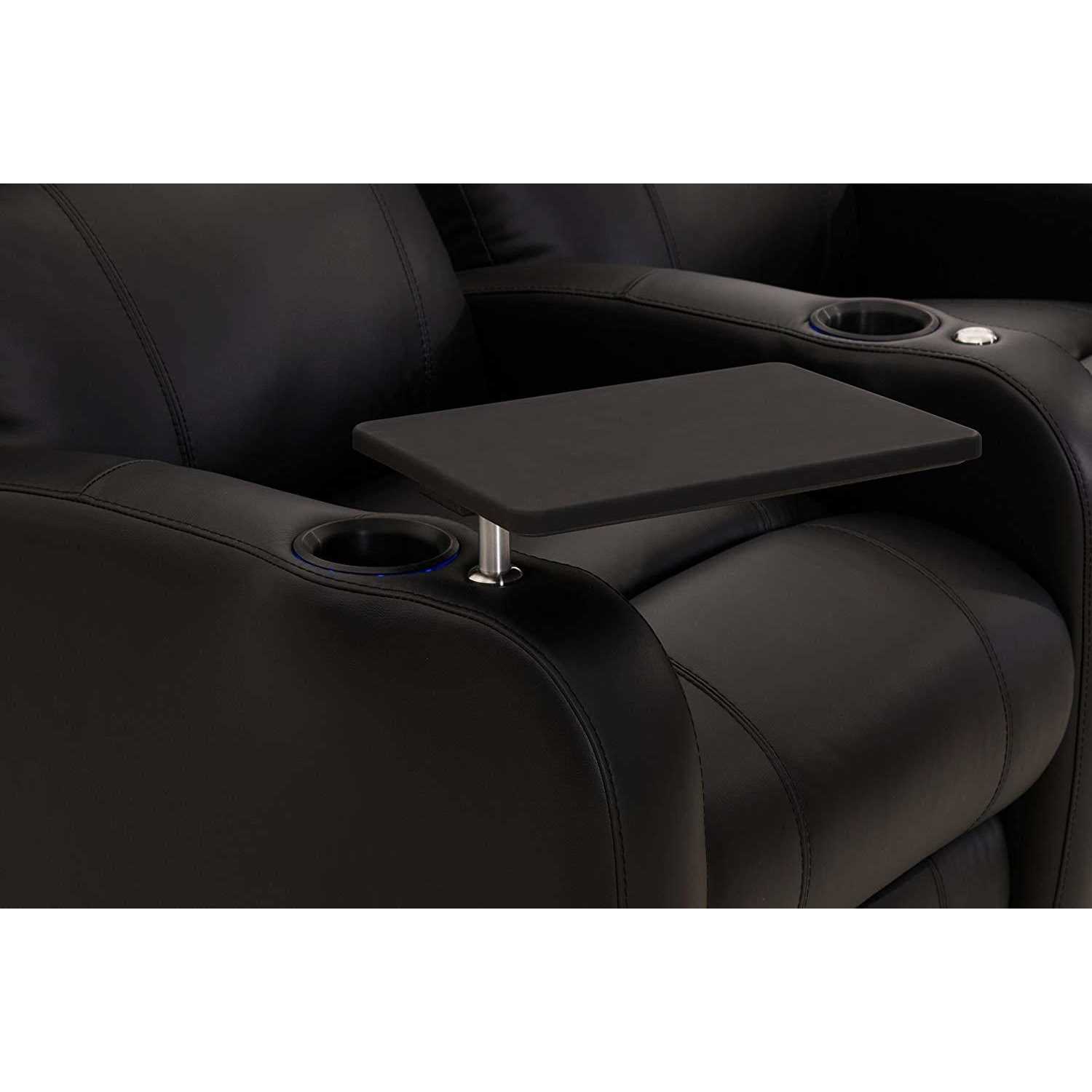 Octane Seating Swivel Tray Table Black