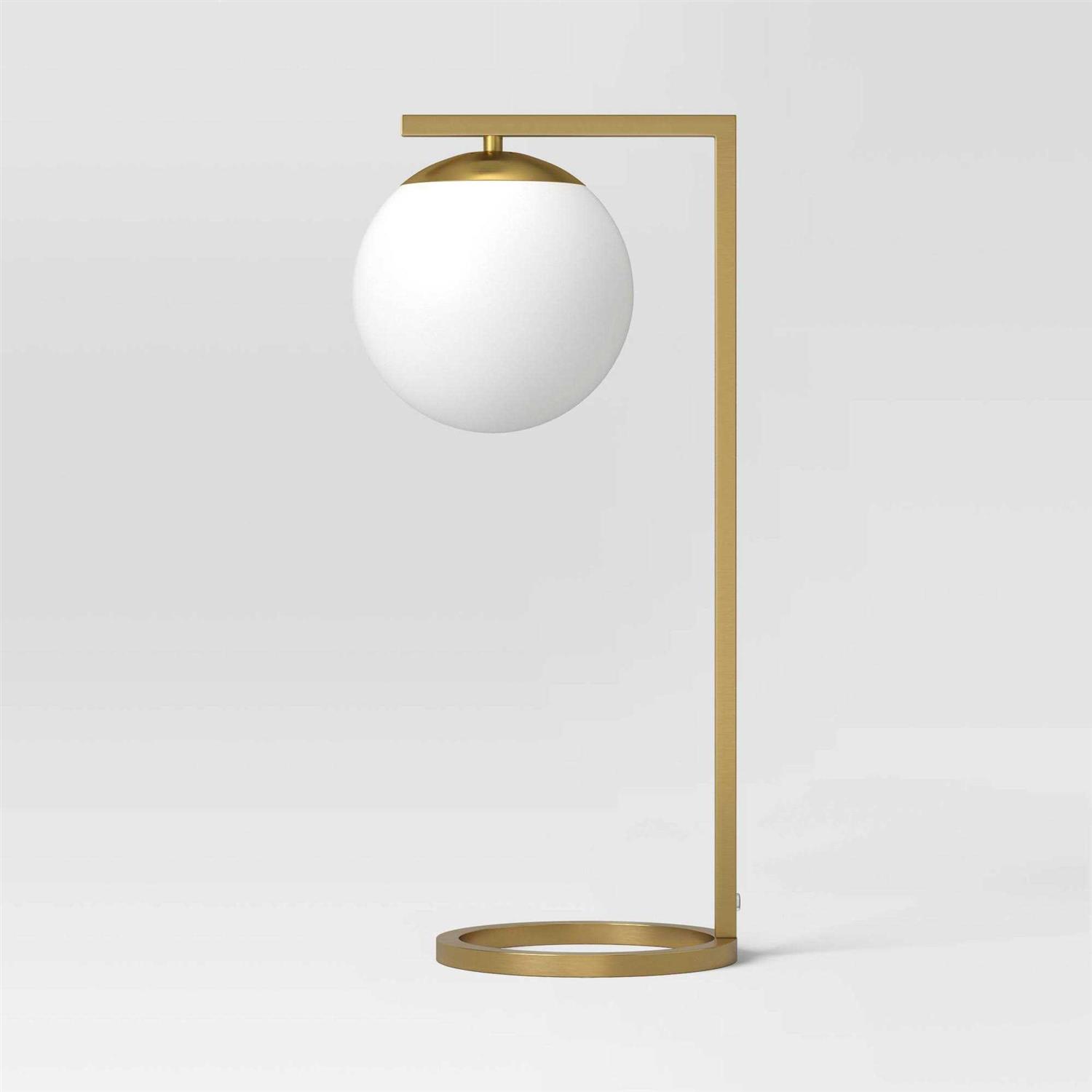 Threshold Globe Desk Lamp White