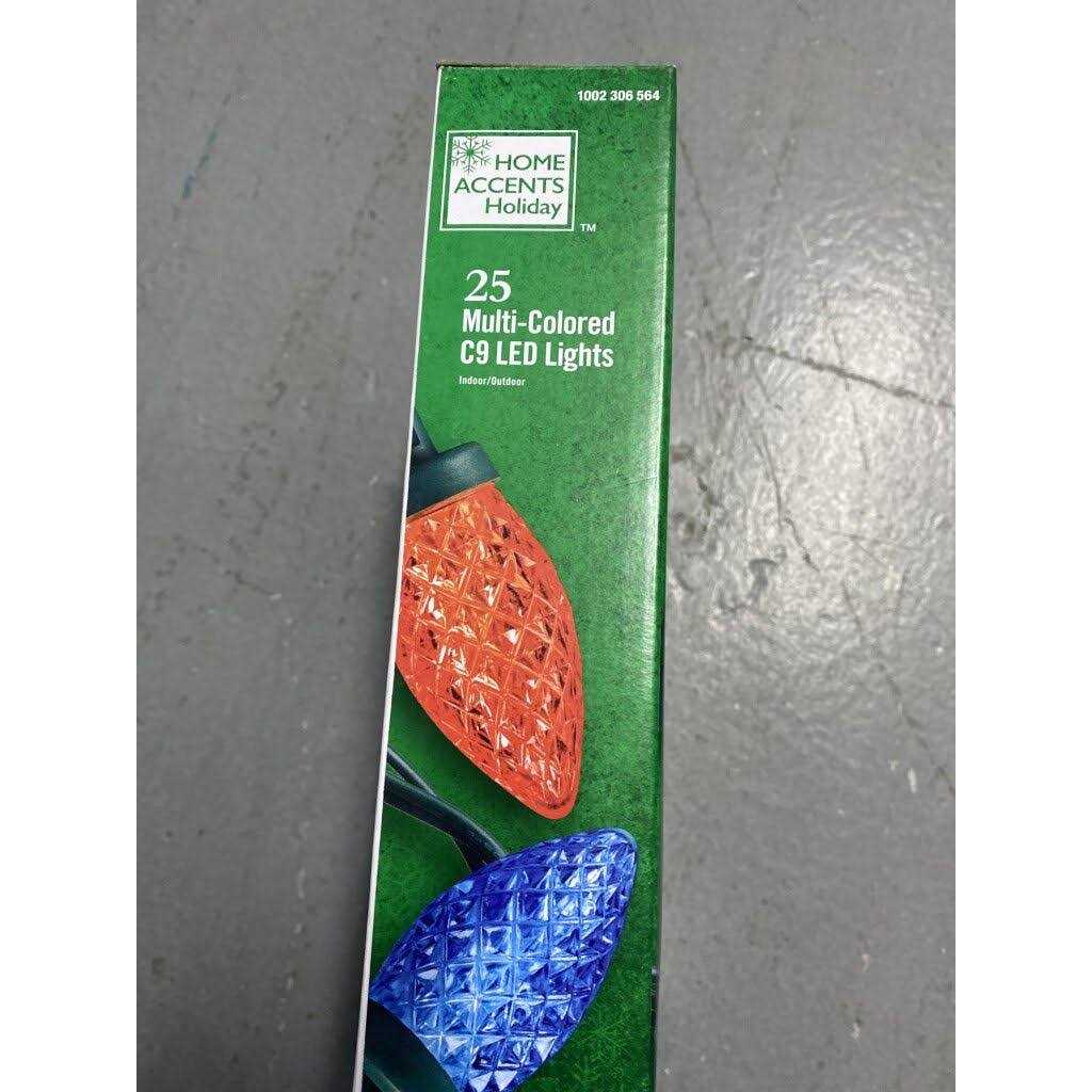 25L Multi Faceted C9 LED Lights Home Accents Holiday