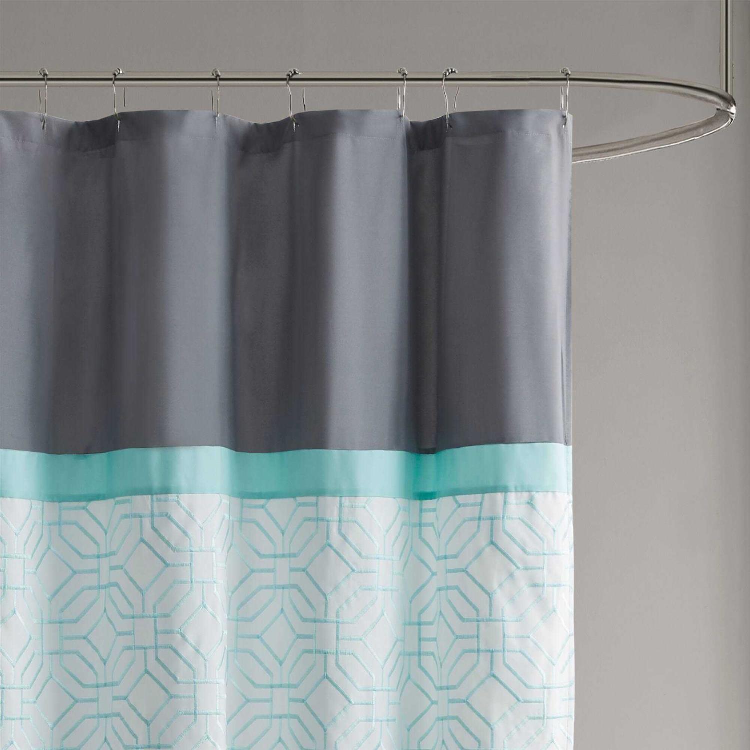 510 Design and Embroidered Shower Curtain