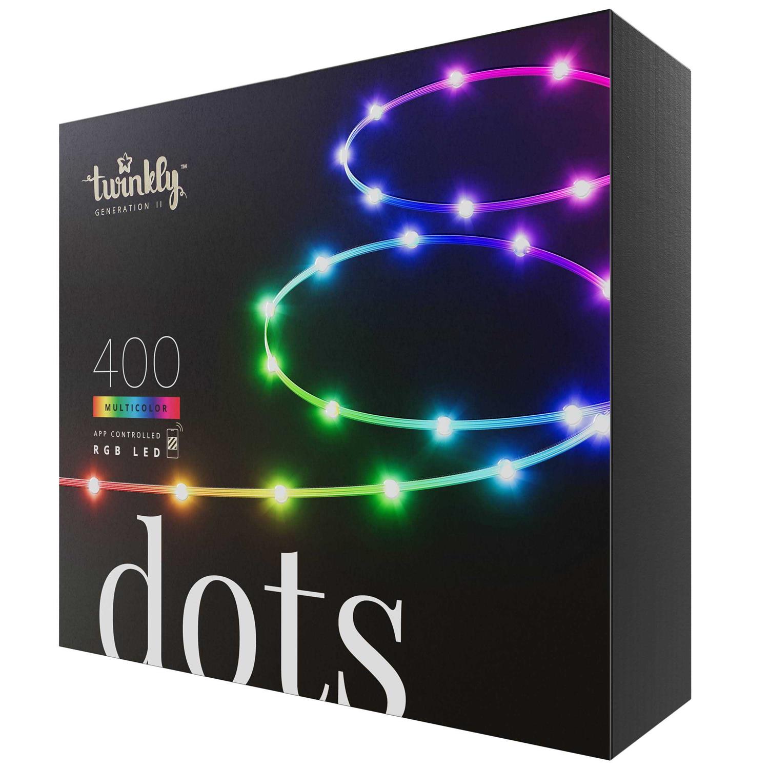 Twinkly Dots App Controlled LED Light String with 400 RGB LEDs