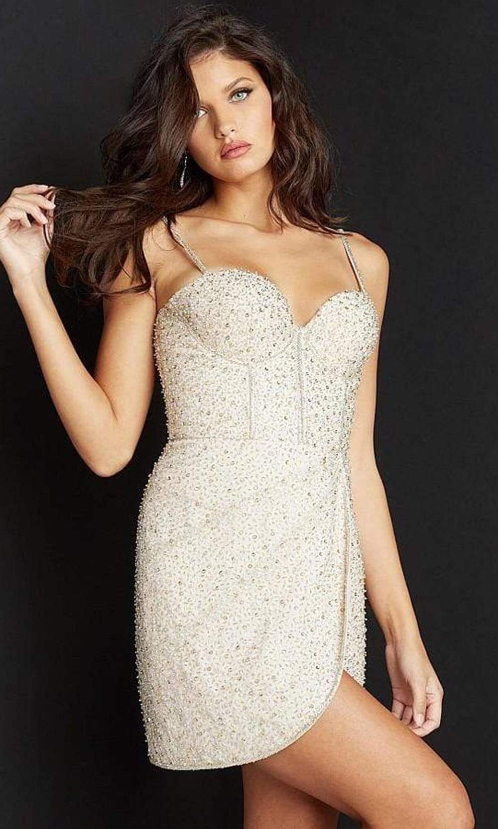 05574 Sweetheart Sheath Cocktail Short Prom Dress