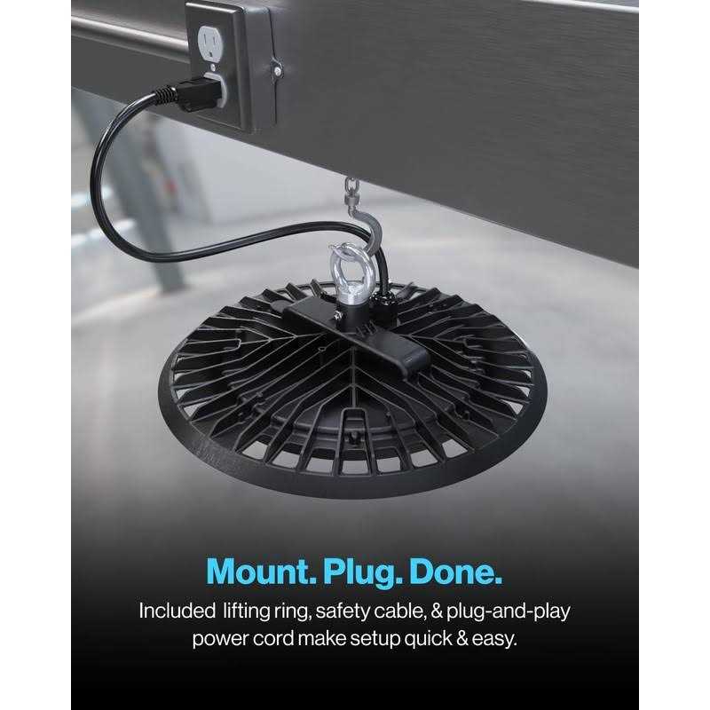 Sunco Lighting Sunco UFO LED High Bay Light Plug & Play Lighting for Warehouse
