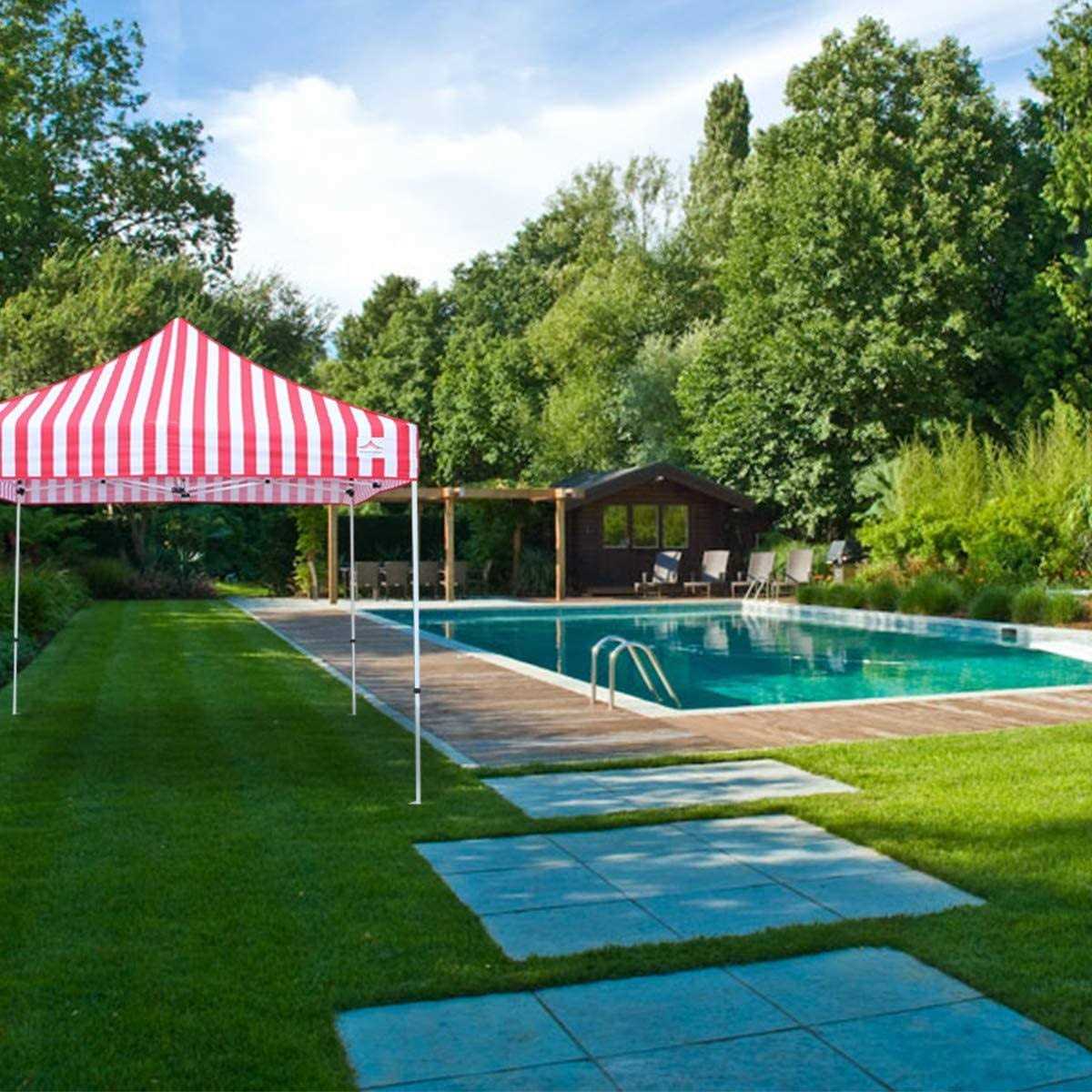 UNIQUECANOPY 10’x10′ Ez Pop Up Canopy Tent Commercial Instant Shelter with Heavy Duty Roller Bag