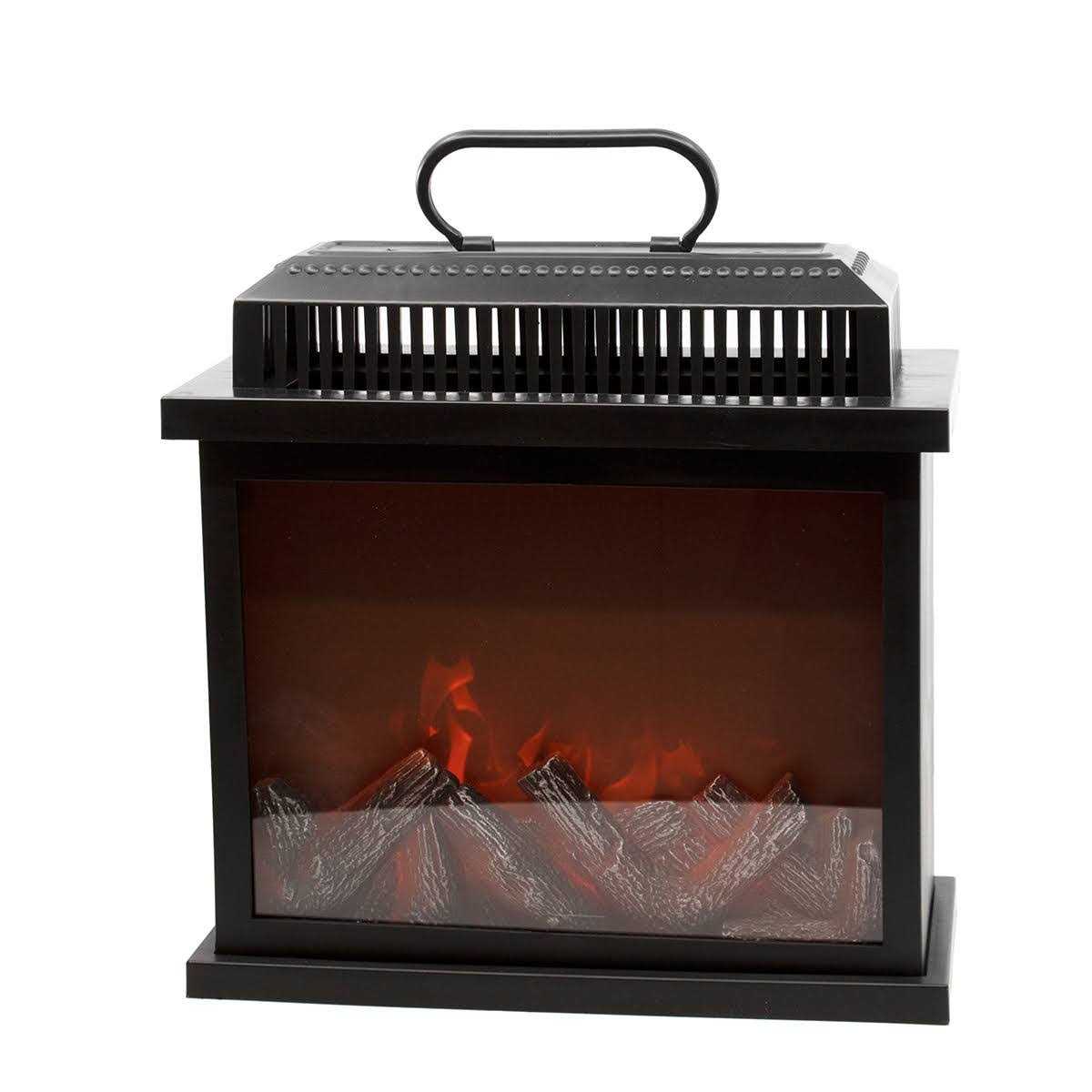 Kurt Adler 11 Battery-Operated LED Fireplace Lantern