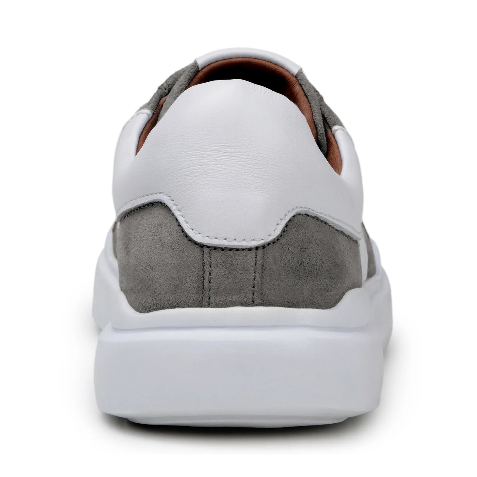 Men’s Belvedere Olivier Suede Tennis Shoe in Grey & White