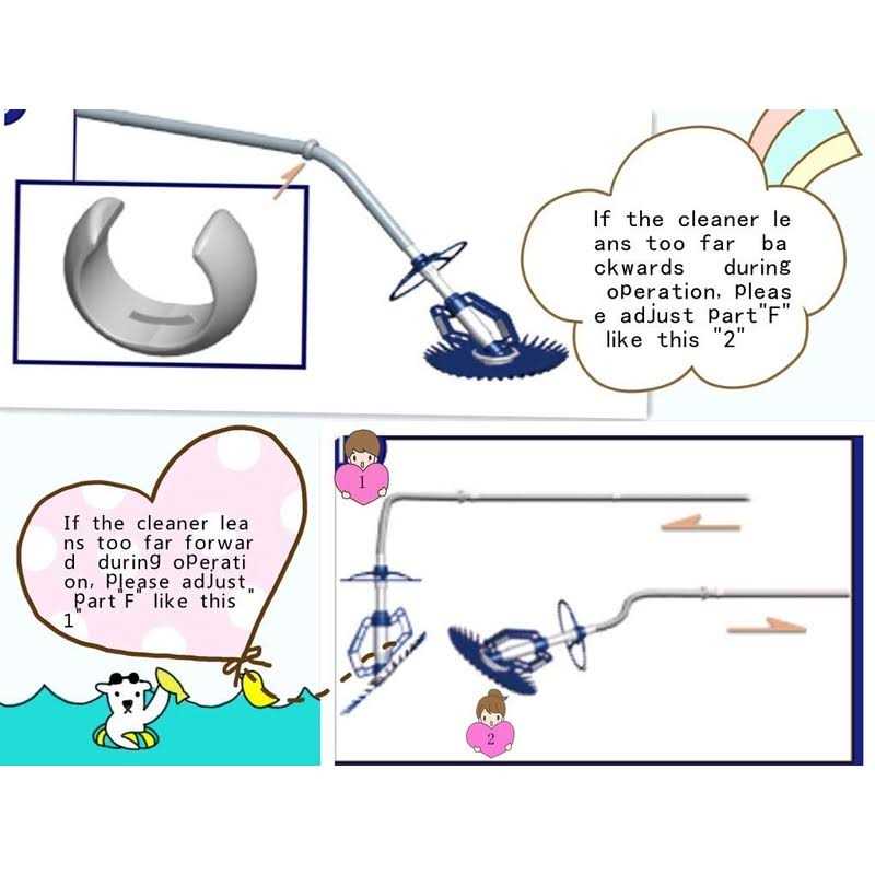 Vingli Pool Vacuum Cleaner Automatic Sweeper Swimming Pool Creepy Crawler Vacuum