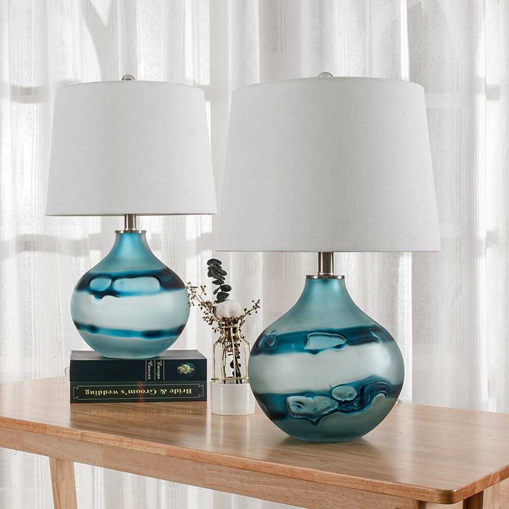 Akash 22 Table Lamp Set Rosecliff Heights Base