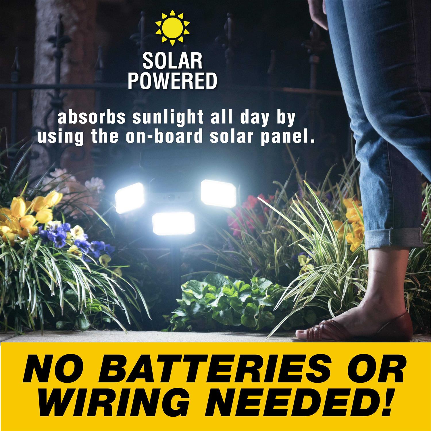 Bell + Howell Bionic Floodlight Solar-Powered