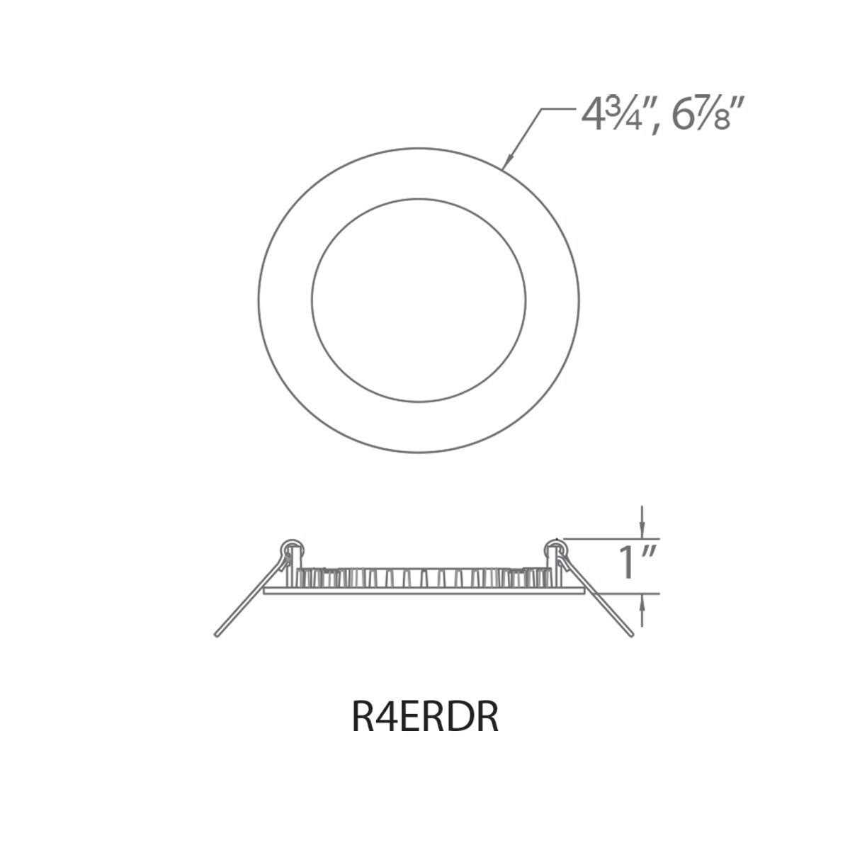 WAC Lighting Lotos Round LED 5-CCT Aluminum Recessed Kit