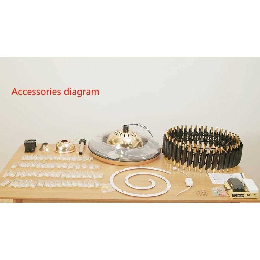 42 Inch 4-Blade Glam Crystal Polished Gold Retractable Ceiling Fan