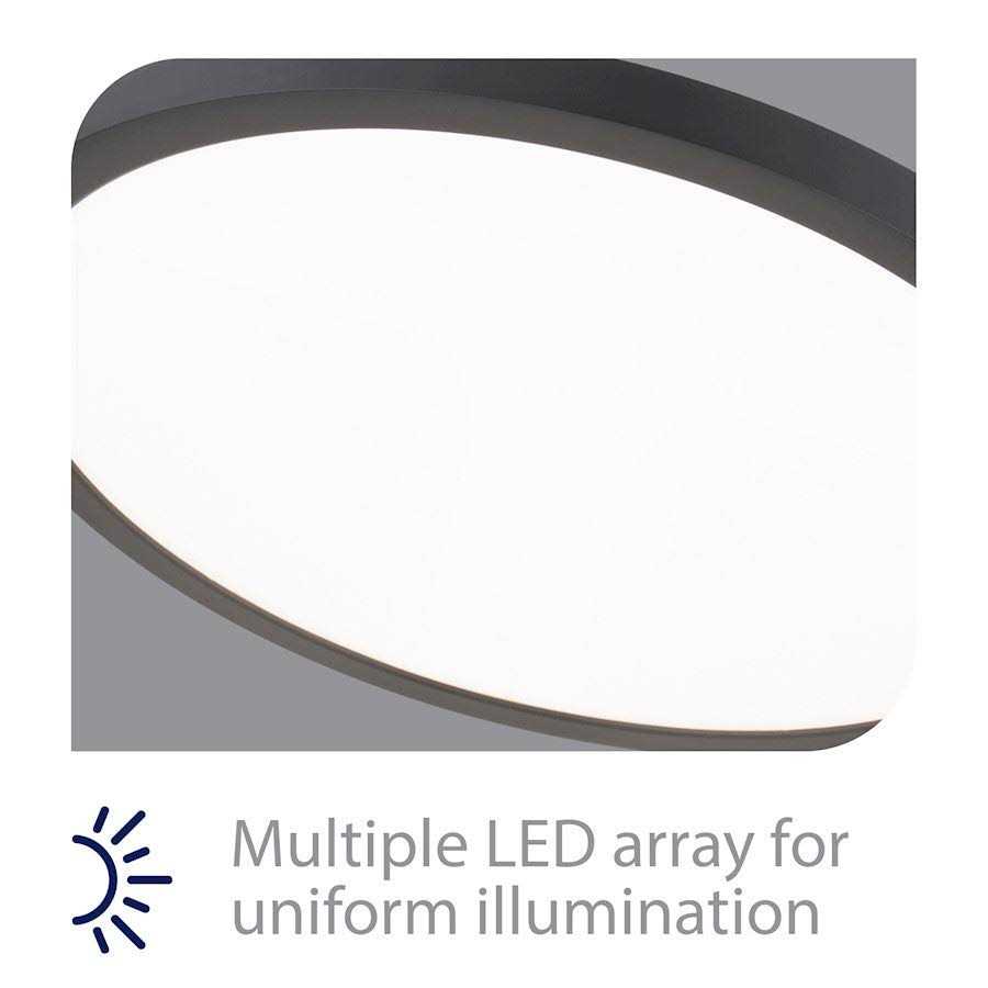 WAC Lighting Round 1-Light LED Flush Mount