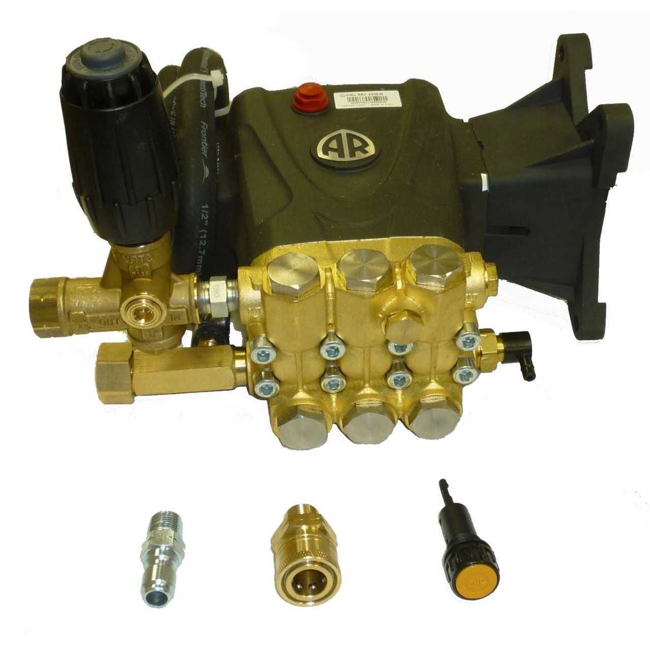 Annovi Reverberi RRV4G40-VRT-PKG Pressure Washer Pump Triplex 4.0 GPM @ 4000PSI